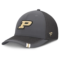 Casquette Fanatics grise Purdue Boilermakers Clincher Flex pour homme