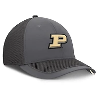 Casquette Fanatics grise Purdue Boilermakers Clincher Flex pour homme
