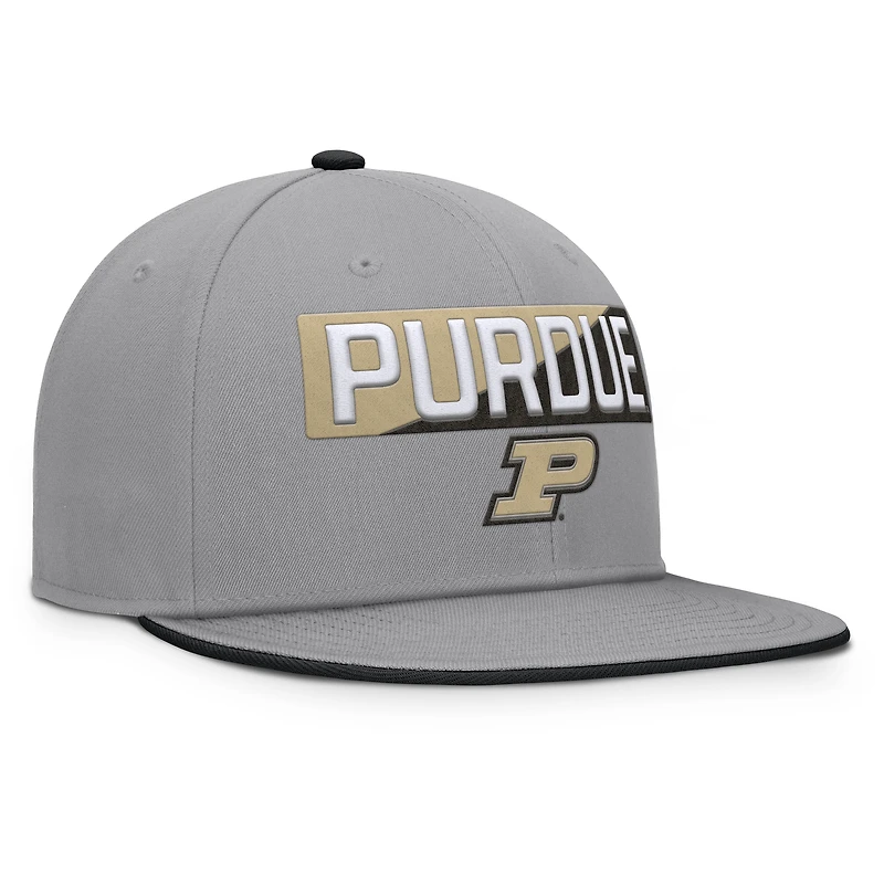 Casquette Snapback Purdue Boilermakers Duo grise Fanatics pour homme