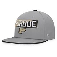 Casquette Snapback Purdue Boilermakers Duo grise Fanatics pour homme