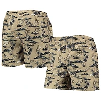 Men's FOCO Gold Purdue Boilermakers Island Palm Swim Trunks