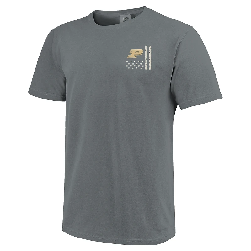 T-shirt gris à imprimé camouflage Purdue Boilermakers OHT pour homme
