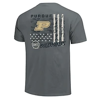 T-shirt gris à imprimé camouflage Purdue Boilermakers OHT pour homme