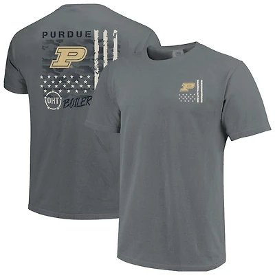 Men's  Gray Purdue Boilermakers Comfort Colors OHT Camo Overlay T-Shirt