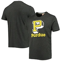 T-shirt Tri-Blend local Homage Chiné Charcoal Purdue Boilermakers pour hommes