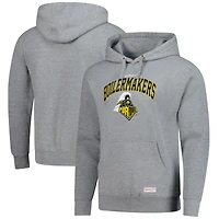 Sweat à capuche classique Mitchell & Ness gris chiné Purdue Boilermakers pour homme