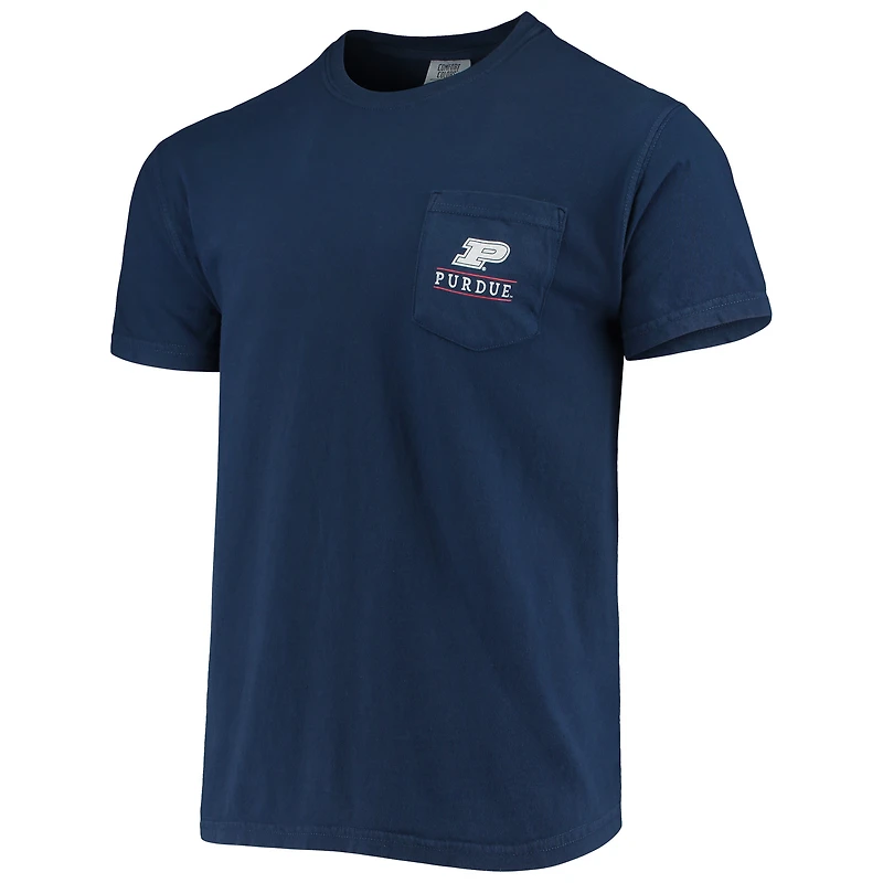 T-shirt homme bleu marine Purdue Boilermakers Campus Americana