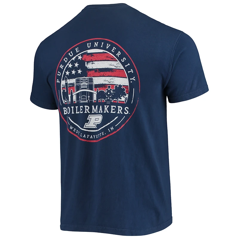 T-shirt homme bleu marine Purdue Boilermakers Campus Americana