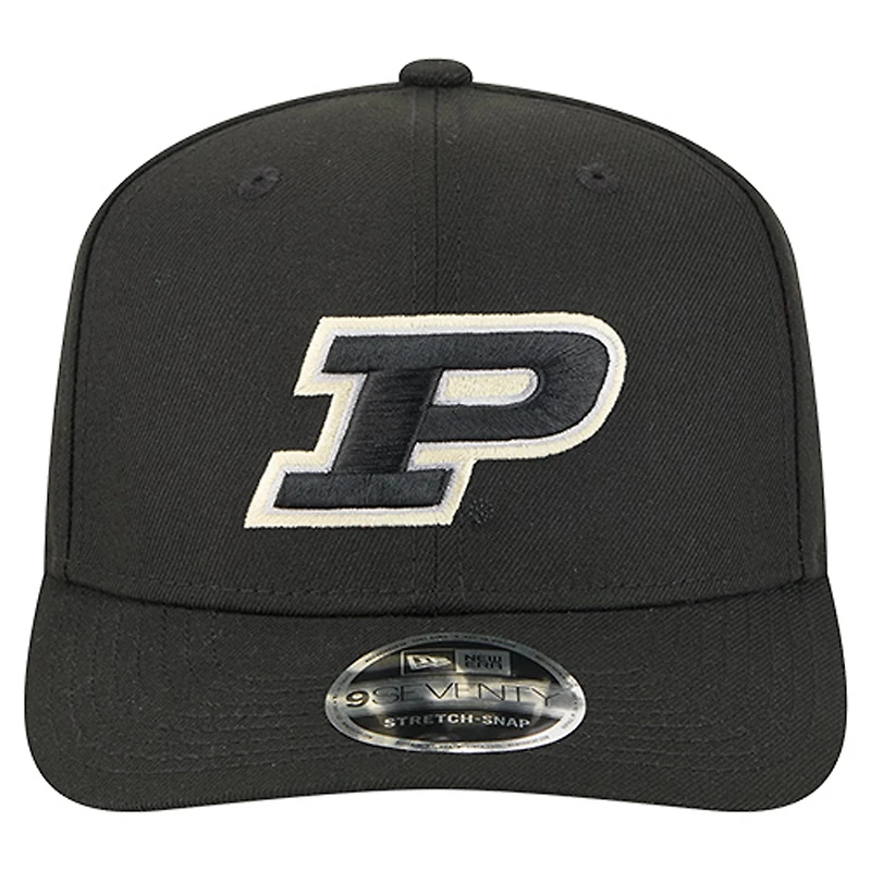 Casquette ajustable 9SEVENTY noire Purdue Boilermakers Team New Era pour homme