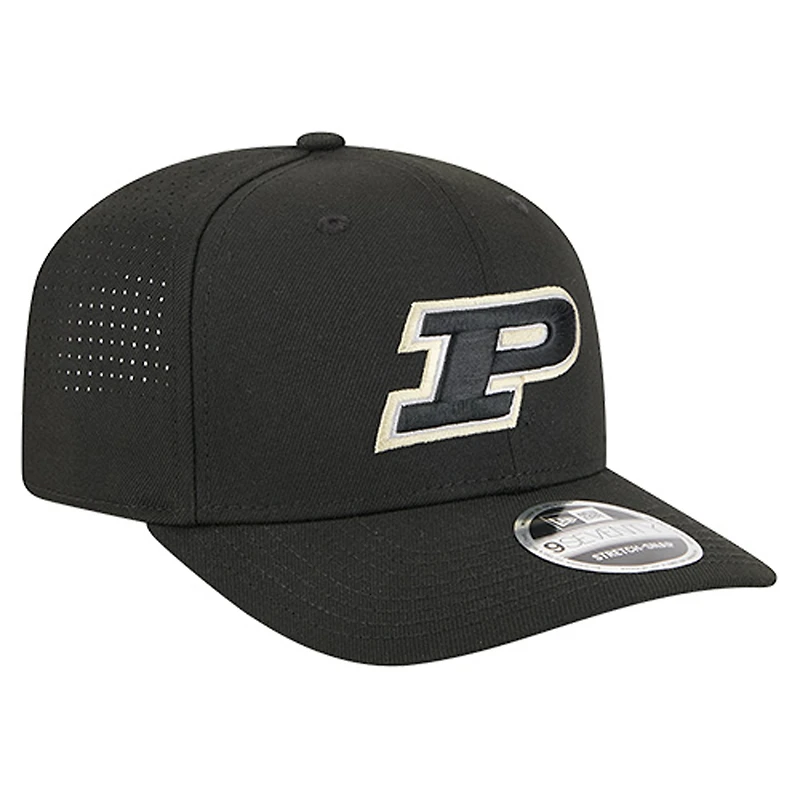 Men's New Era  Black Purdue Boilermakers Team 9SEVENTY Adjustable Hat