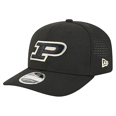 Men's New Era  Black Purdue Boilermakers Team 9SEVENTY Adjustable Hat