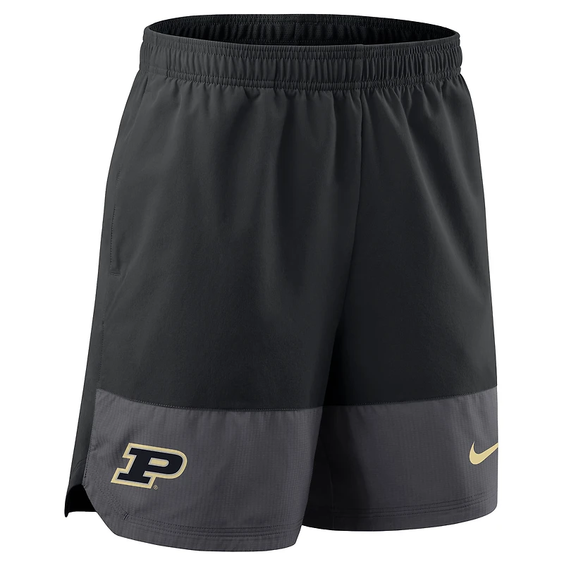 Men's Nike Black Purdue Boilermakers 2025 Sideline Dri-FIT Shorts