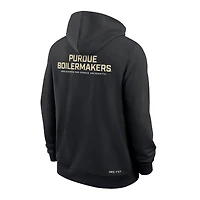 Sweat à capuche Nike noir Purdue Boilermakers 2025 Performance entièrement zippé pour homme
