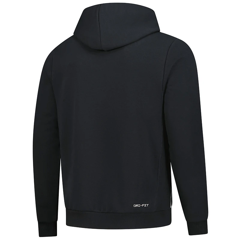 Sweat à capuche Nike noir Purdue Boilermakers 2025 Sideline Standard Issue Dri-FIT pour homme