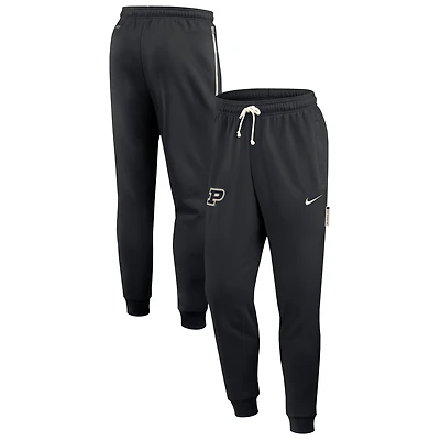 Pantalon de survêtement Nike noir Purdue Boilermakers 2025 Sideline Standard Issue Dri-FIT Taper pour homme
