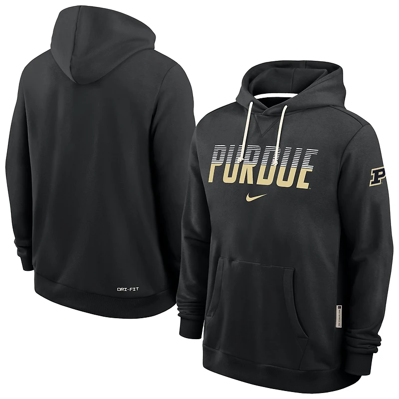 Men's Nike Black Purdue Boilermakers 2026 Sideline Standard Issue Dri-FIT Hoodie
