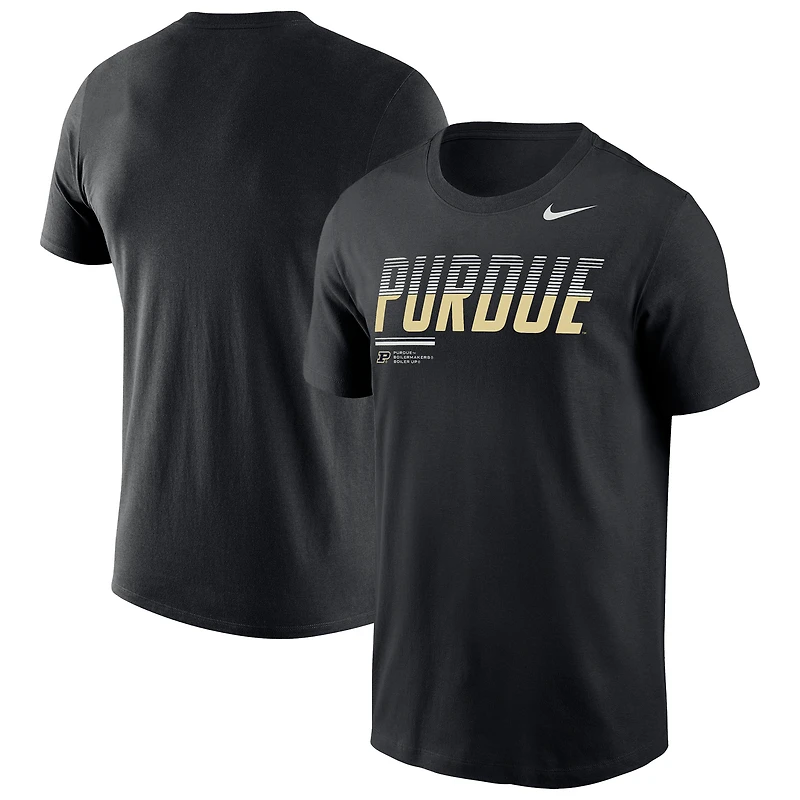 Men's Nike Black Purdue Boilermakers 2026 Sideline Wordmark Legend Dri-FIT T-Shirt