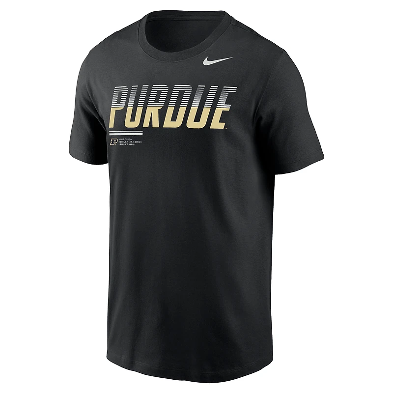Men's Nike Black Purdue Boilermakers 2026 Sideline Wordmark Legend Dri-FIT T-Shirt