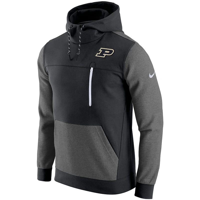 Sweat à capuche Purdue Boilermakers AV-15 2.0 Nike noir pour homme