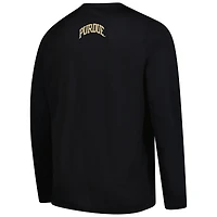 T-shirt à manches longues de basketball Nike Purdue Boilermakers pour homme, noir