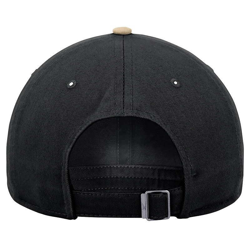 Casquette ajustable Nike Purdue Boilermakers Colorblock Club pour homme noire
