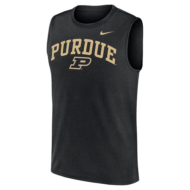 Men's Nike  Black Purdue Boilermakers Legend Dri-FIT Tank Top