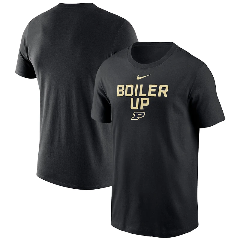 T-shirt Nike noir Purdue Boilermakers Local Performance pour homme