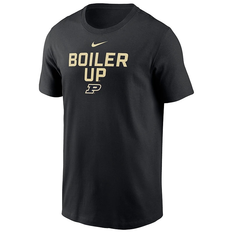 T-shirt Nike noir Purdue Boilermakers Local Performance pour homme