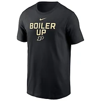 T-shirt Nike noir Purdue Boilermakers Local Performance pour homme