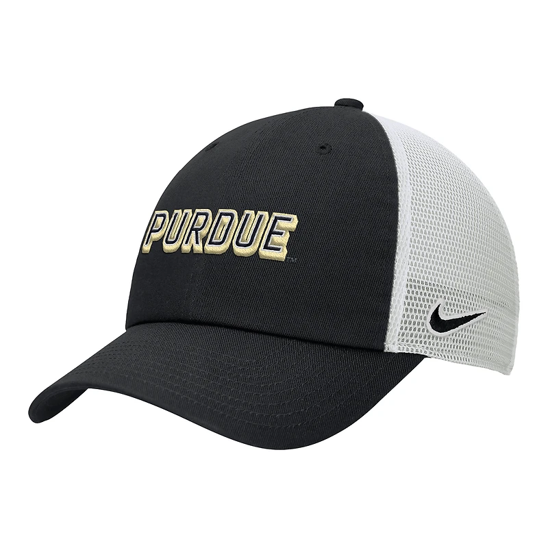 Casquette ajustable Nike noire Purdue Boilermakers On-Field Club pour homme