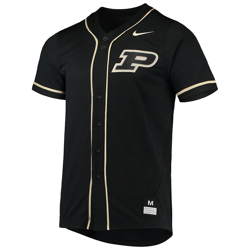 Maillot de baseball réplique Nike Purdue Boilermakers noir pour homme