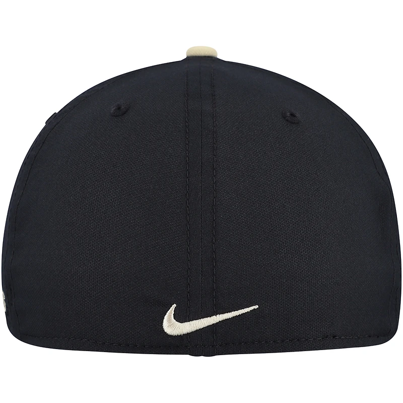 Casquette Nike Performance Flex Purdue Boilermakers Rise noire pour homme