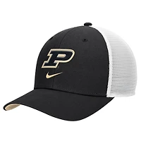 Casquette trucker Nike noire Purdue Boilermakers Rise pour homme, technologie Dri-FIT, ajustable