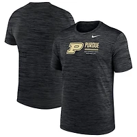 T-shirt Nike Velocity Dri-FIT noir pour homme, Purdue Boilermakers