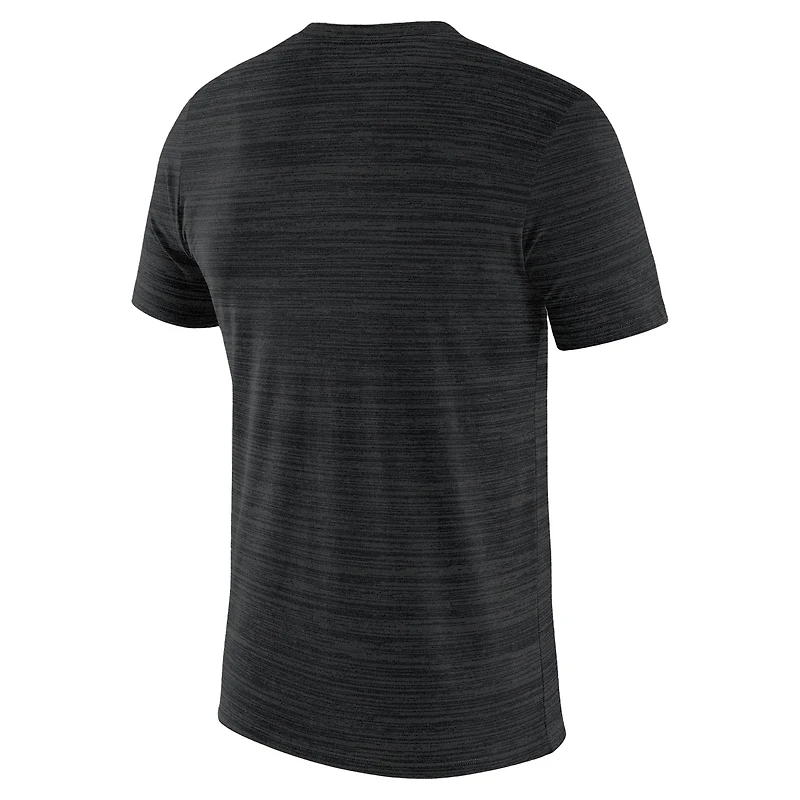 T-shirt Nike Velocity Performance noir Purdue Boilermakers pour homme