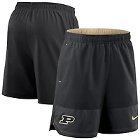 Short Nike noir Purdue Boilermakers tissé Dri-FIT pour homme