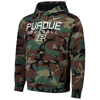 Men's Nike  Camo Purdue Boilermakers 2024 Military Appreciation Club Fleece Pullover Hoodie