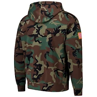 Sweat à capuche en polaire Nike Camo Purdue Boilermakers 2024 Military Appreciation Club pour homme