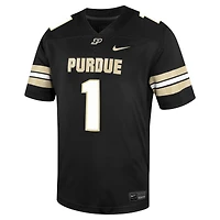 Maillot de football Nike #1 Purdue Boilermakers Untouchable pour homme, noir