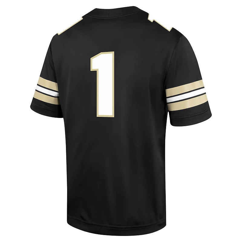 Maillot de football Nike #1 Purdue Boilermakers Untouchable pour homme, noir