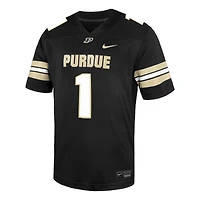 Men's Nike #1 Black Purdue Boilermakers Untouchable Replica Game Jersey