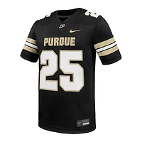 Maillot de football américain Nike n° 25 noir Purdue Boilermakers pour homme