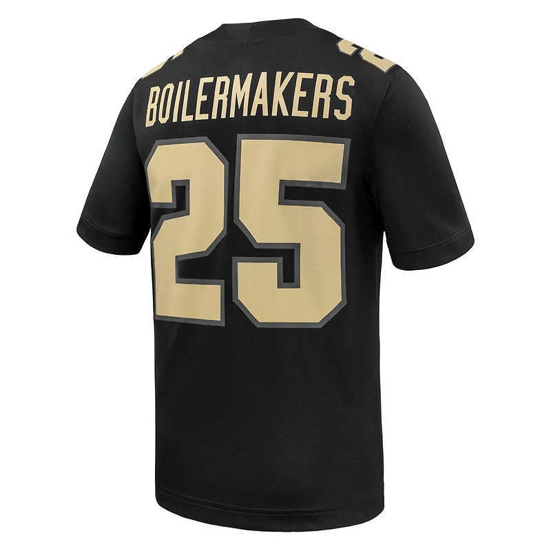 Maillot de match Nike #25 Purdue Boilermakers Untouchable noir pour homme