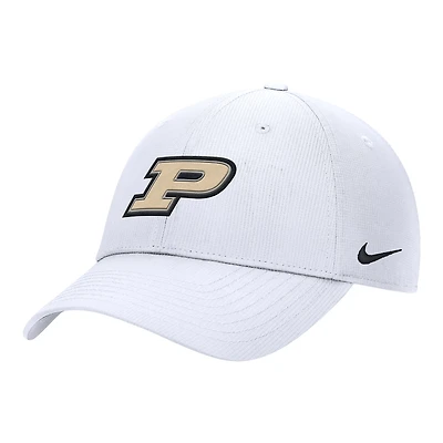 Casquette ajustable Nike blanche Purdue Boilermakers 2025 On-Field Club Performance pour homme