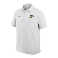 Men's Nike White Purdue Boilermakers Woven Polo