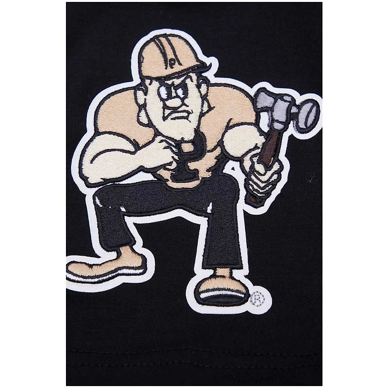 Men's Pro Standard Black Purdue Boilermakers Classic Stacked Logo T-Shirt