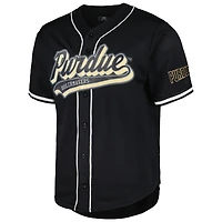 Men's Pro Standard Black Purdue Boilermakers Mesh Full-Button Replica Baseball Jersey