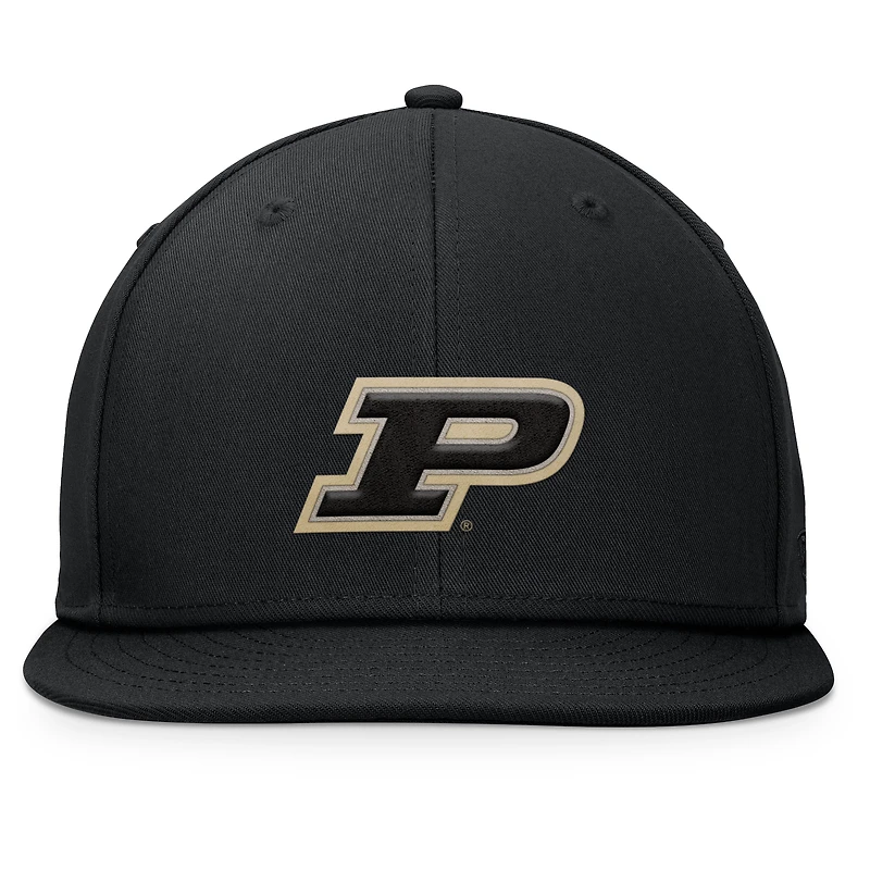 Casquette Snapback fondamentale Top of the World noire Purdue Boilermakers pour hommes