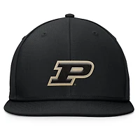 Casquette Snapback fondamentale Top of the World noire Purdue Boilermakers pour hommes