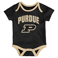 Newborn & Infant Outerstuff Purdue Boilermakers Three-Pack All Day Play Bodysuit Set